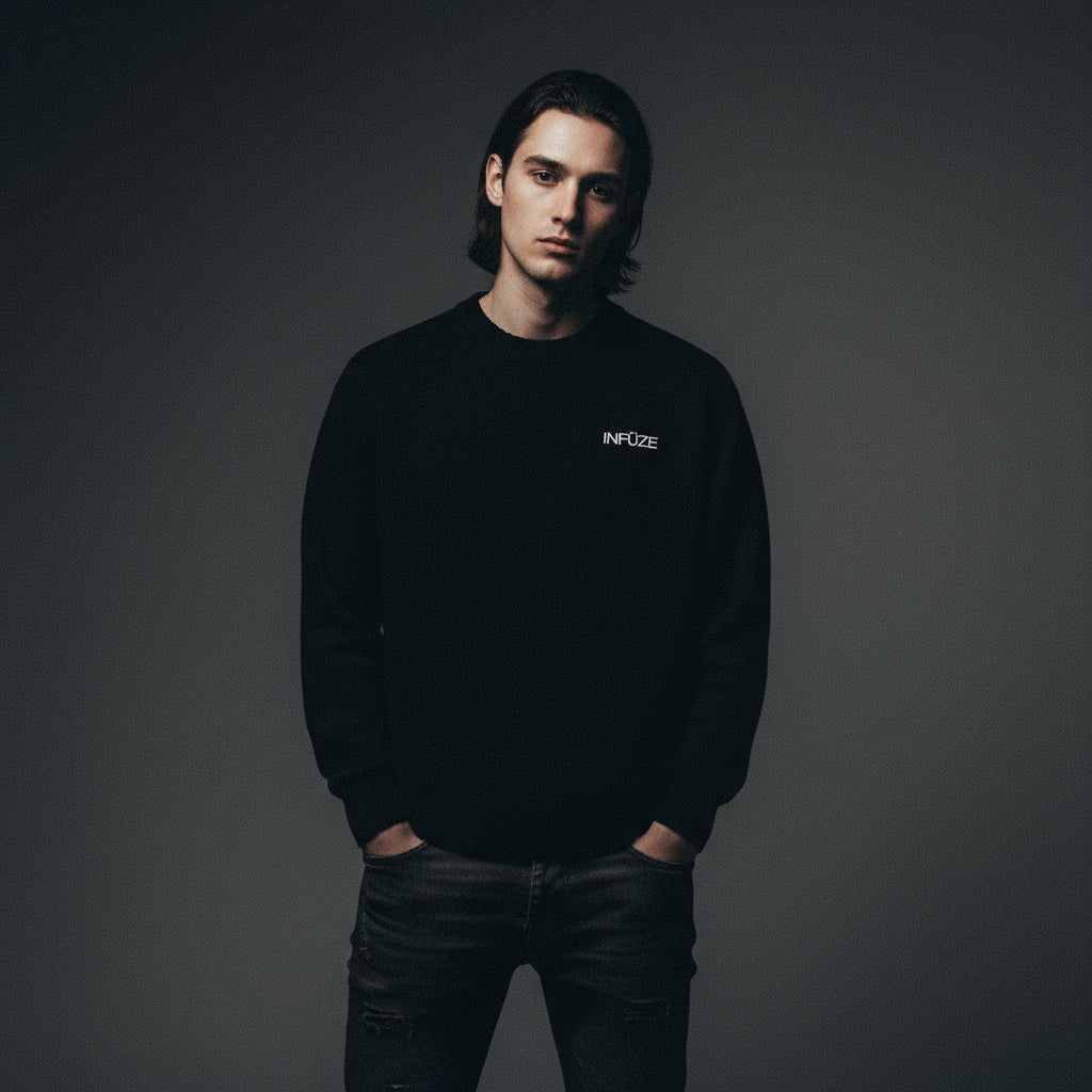 Knitted Round Neck Oversize Sweatshirt
